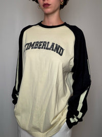 Tshirt Écru Et Noir Timberland XL vintage