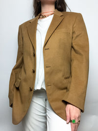 Veste blazer vintage brun clair M/L