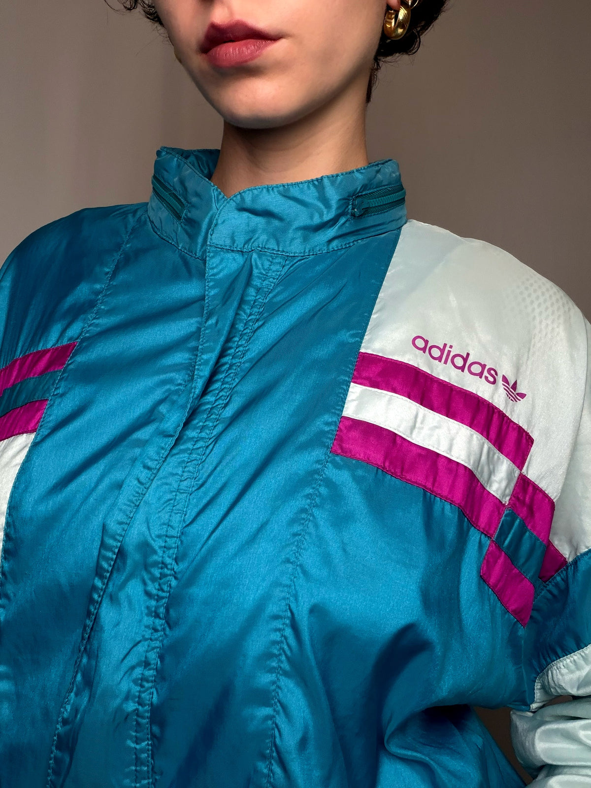 Jacket tricolore Adidas L vintage