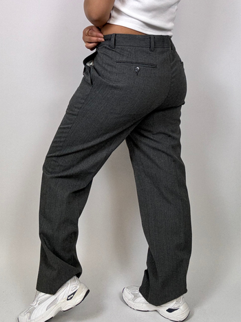 Pantalon tailleur gris vintage