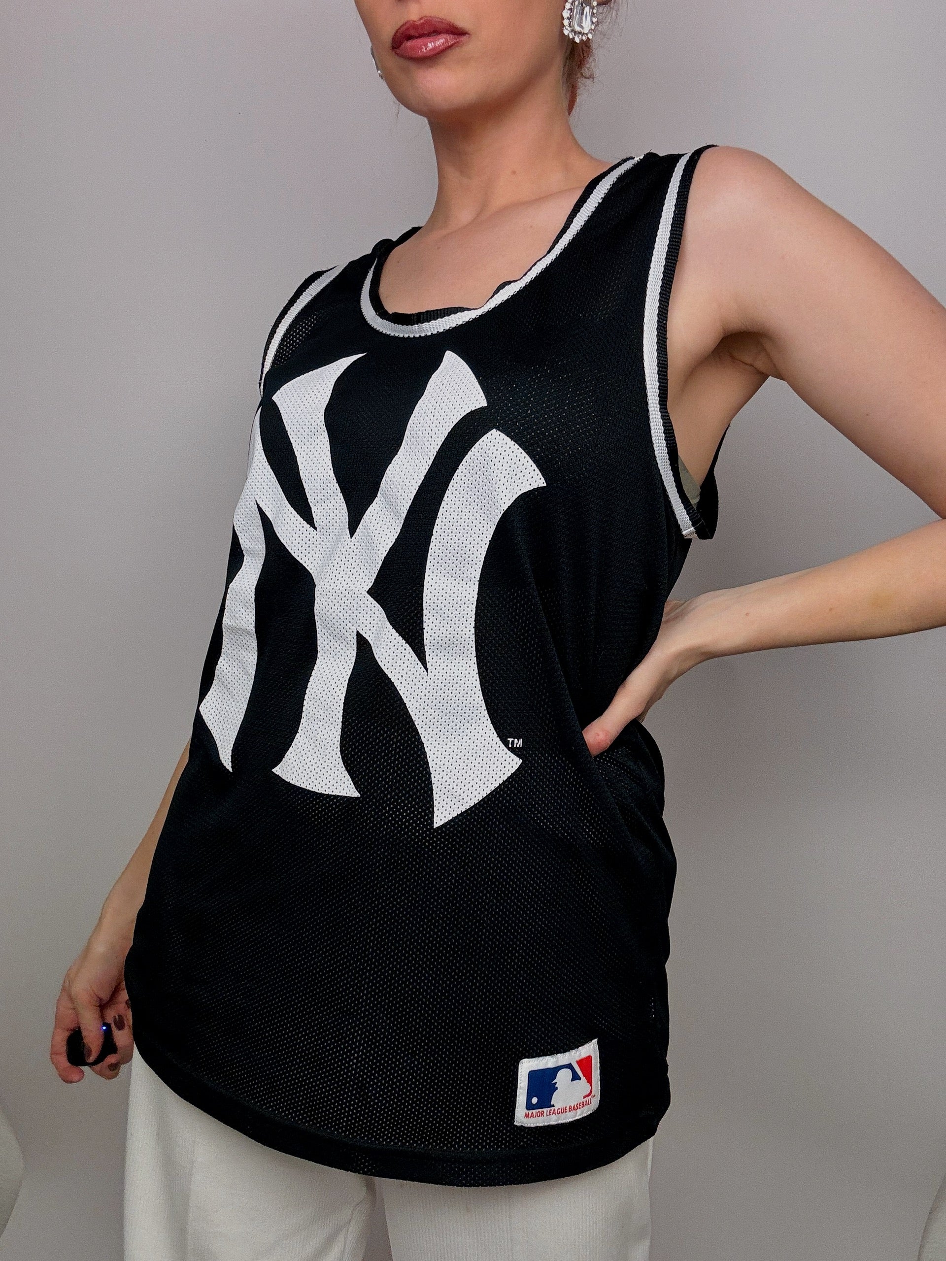 Vintage amerikanisches Trikot schwarz L