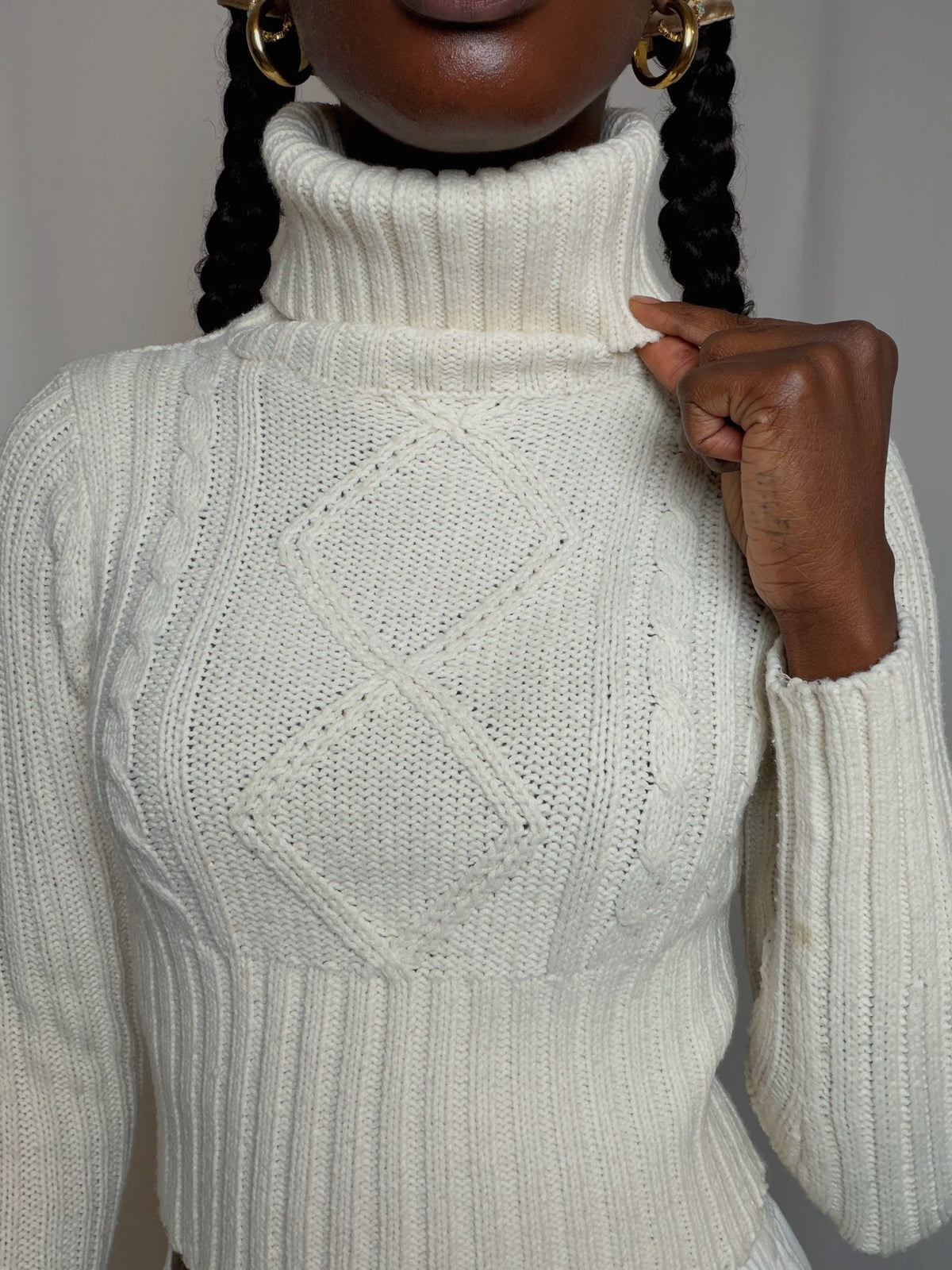 Pull Écru XS vintage