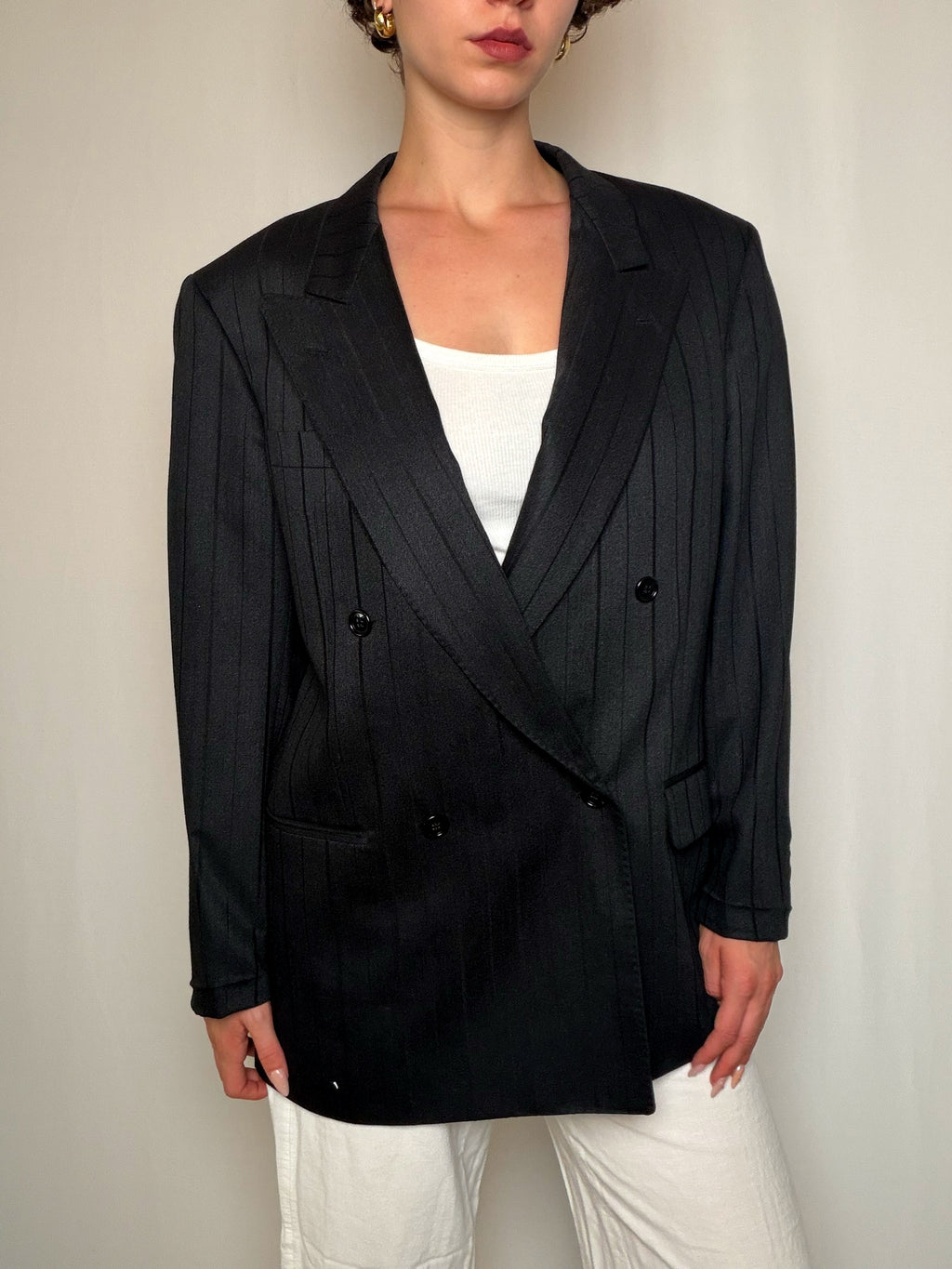 Blazer croisé Noir Cacharel vintage