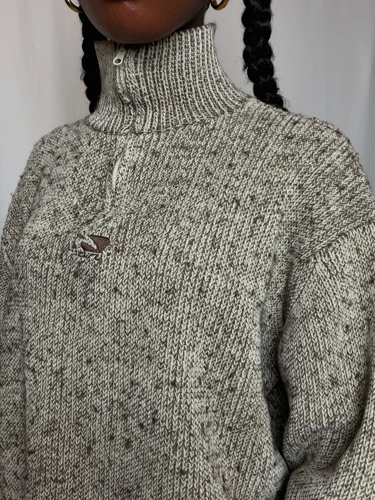 Pull beige chiné Rip Curl L vintage