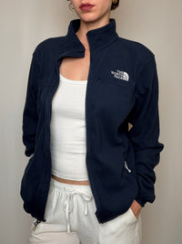 Jacket de sport polaire marine The North Face S vintage