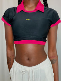 Tshirt court noir et rose Nike S vintage