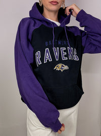 Lila-schwarzer Reebok Raven Hoodie