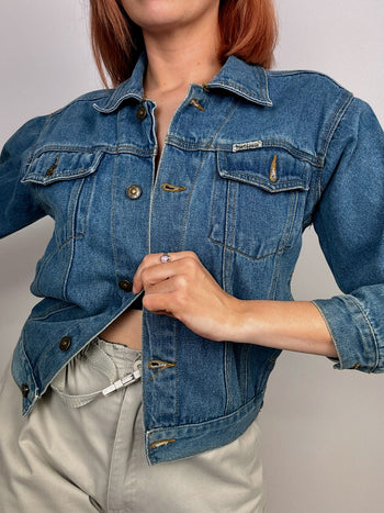 Vintage blaue Jeansjacke S