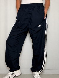 Jogging marine et blanc Adidas L vintage