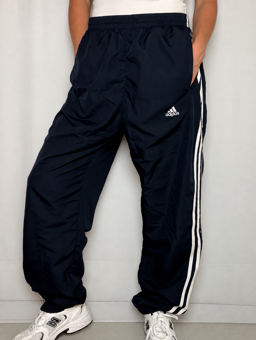 Jogging marine et blanc Adidas L vintage