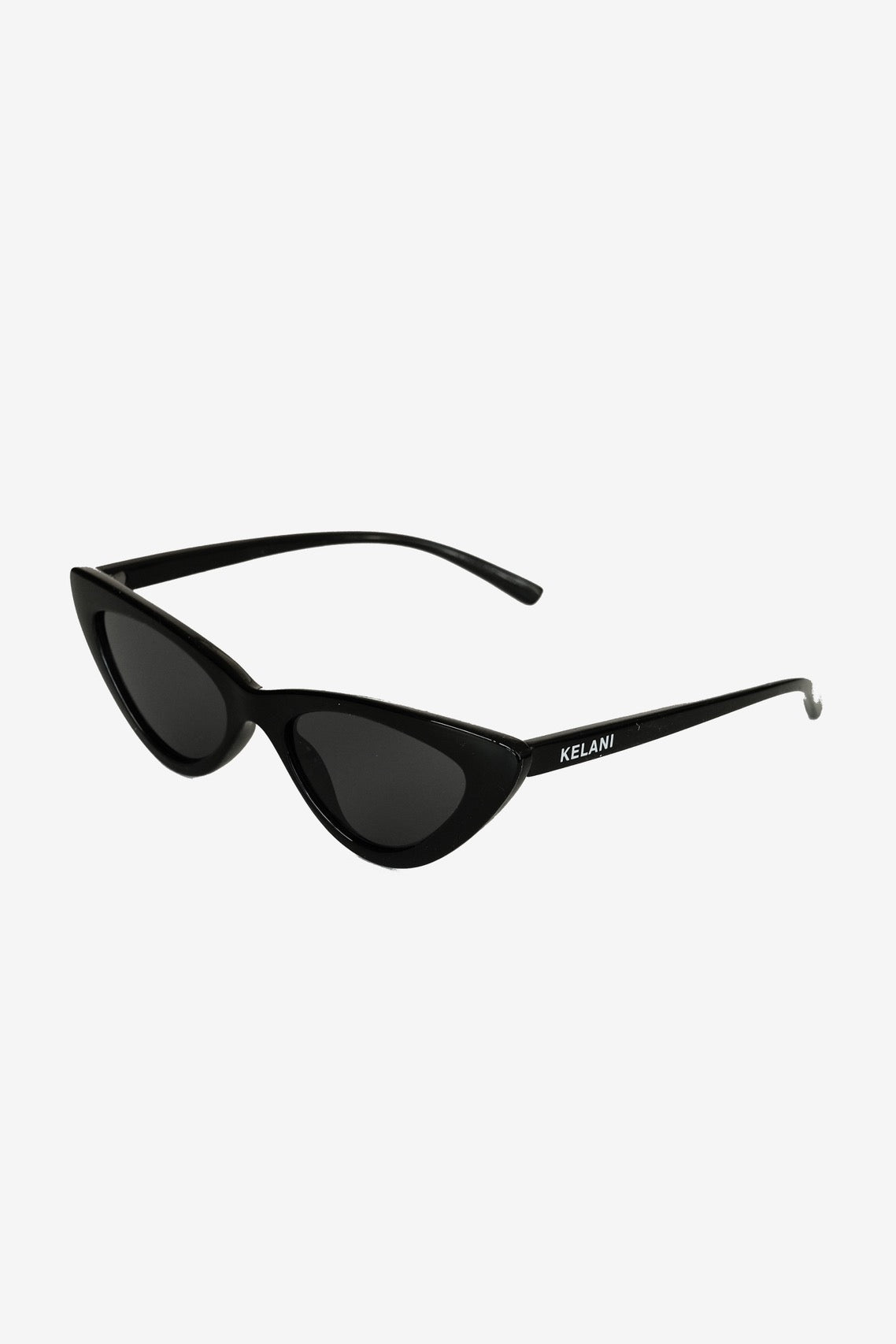 Schwarze Vintage-Brille aus recyceltem Katzenauge 