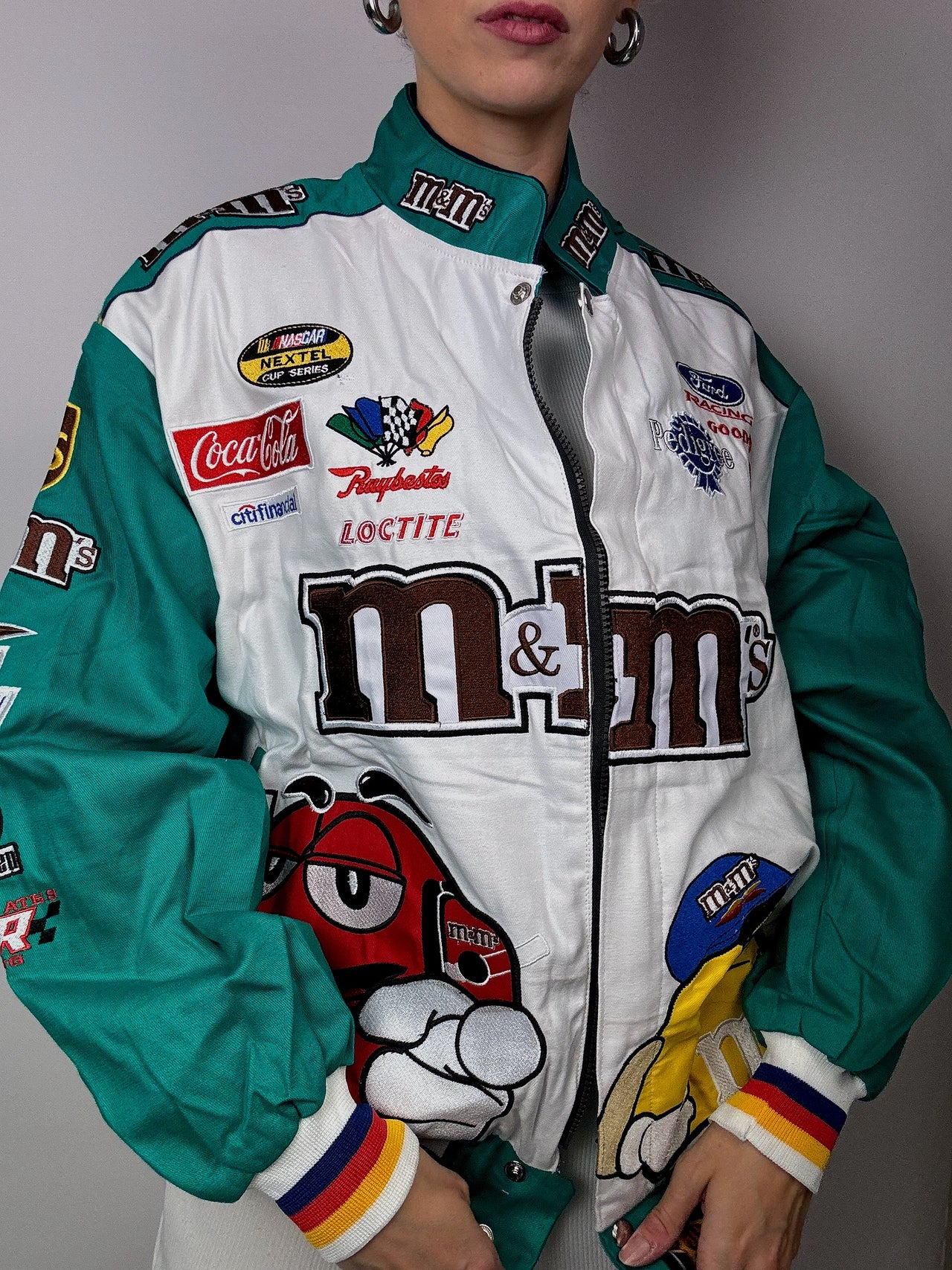 Veste racing vintage de collection M&M’s