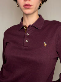 Polo Bordeaux Ralph Lauren S/M vintage