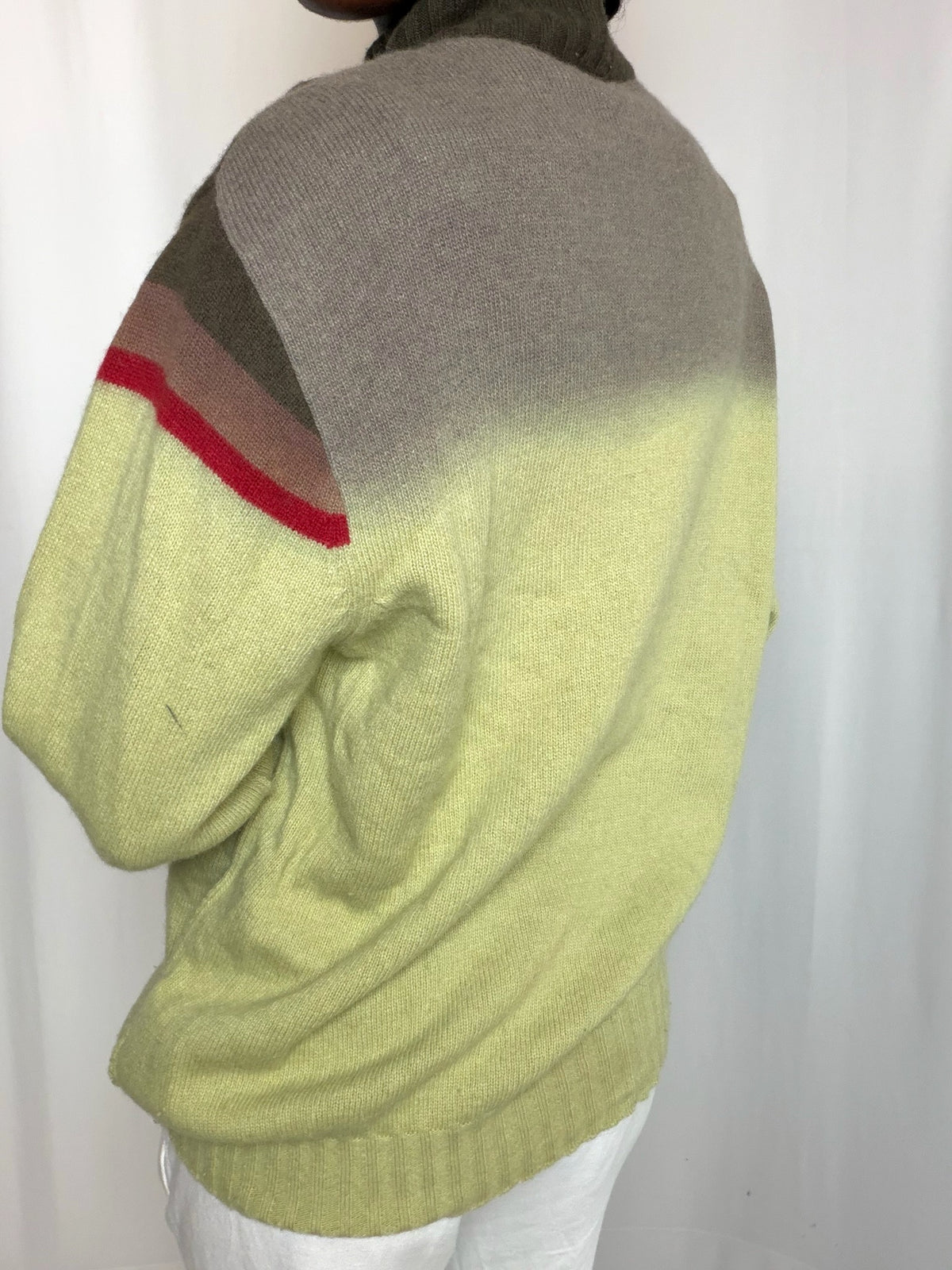 Cardigan à zip vert Kappa L vintage