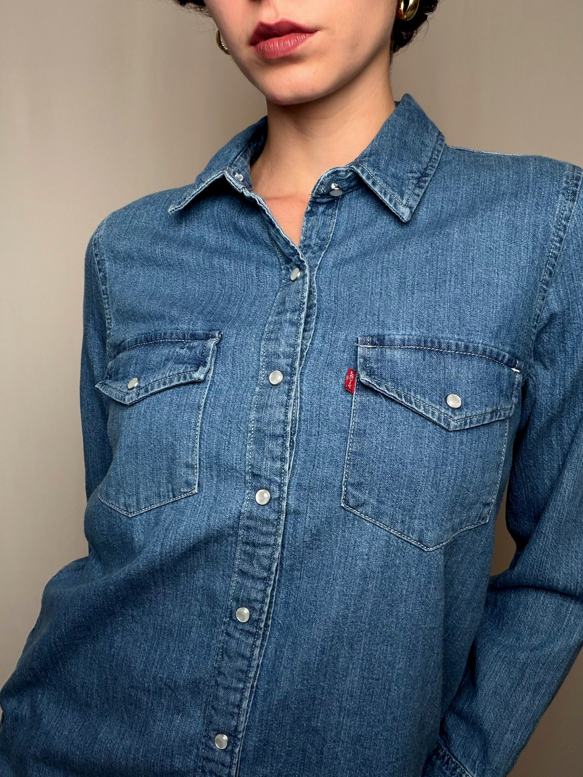 Robe en jean bleu Levi's S vintage