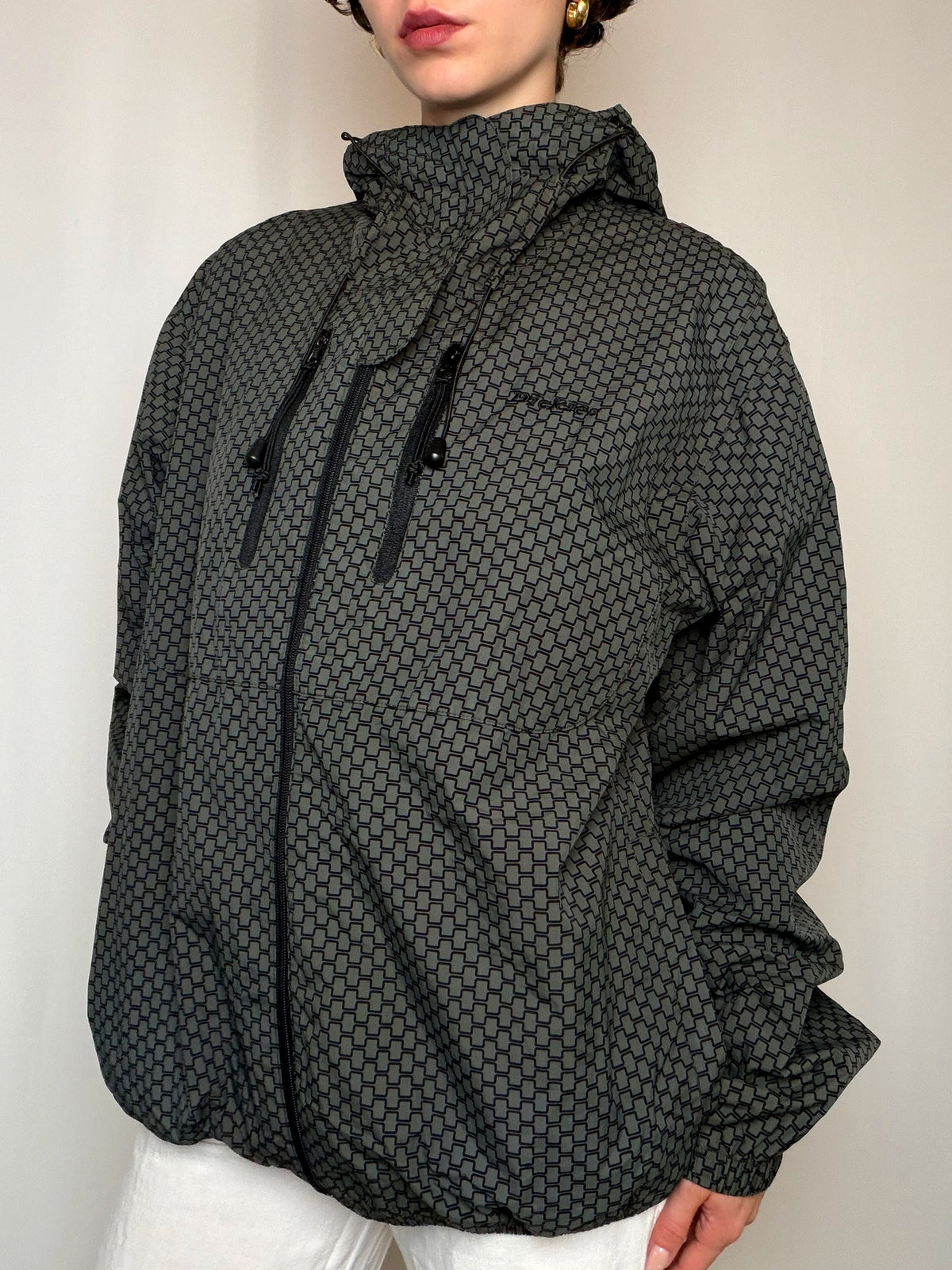 Jacket type shelll imprimé Dickies XL vintage