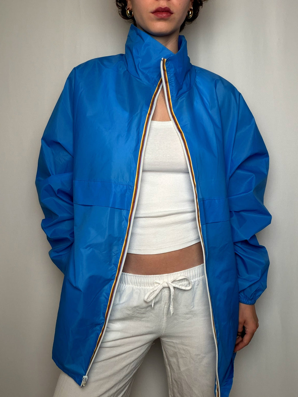 imperméable bleu XL vintage
