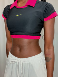 Tshirt court noir et rose Nike S vintage