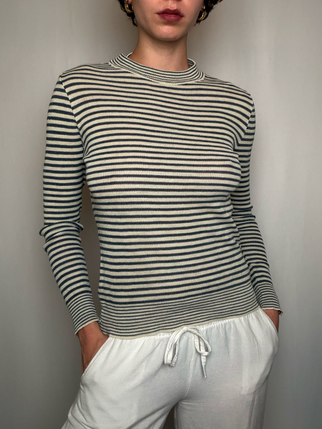 Pull rayé M/L vintage