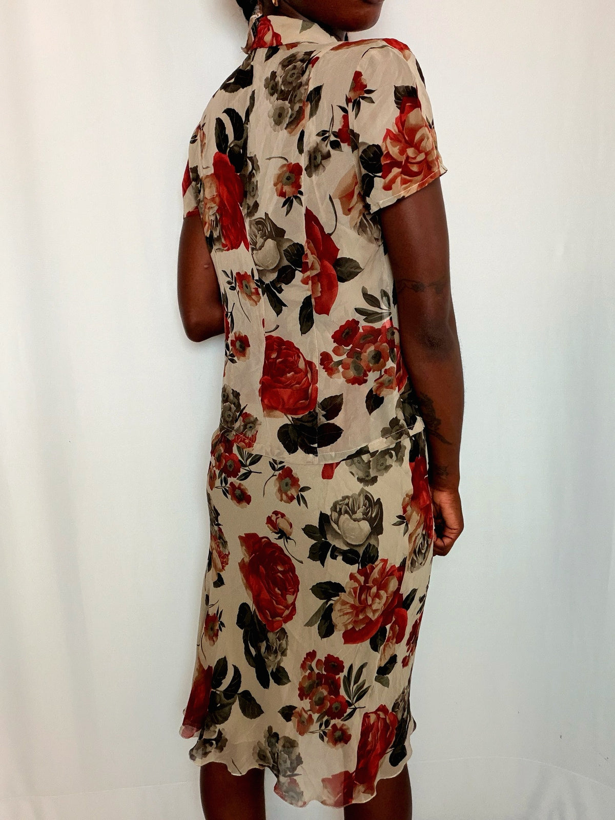 Ensemble à fleurs S/M vintage