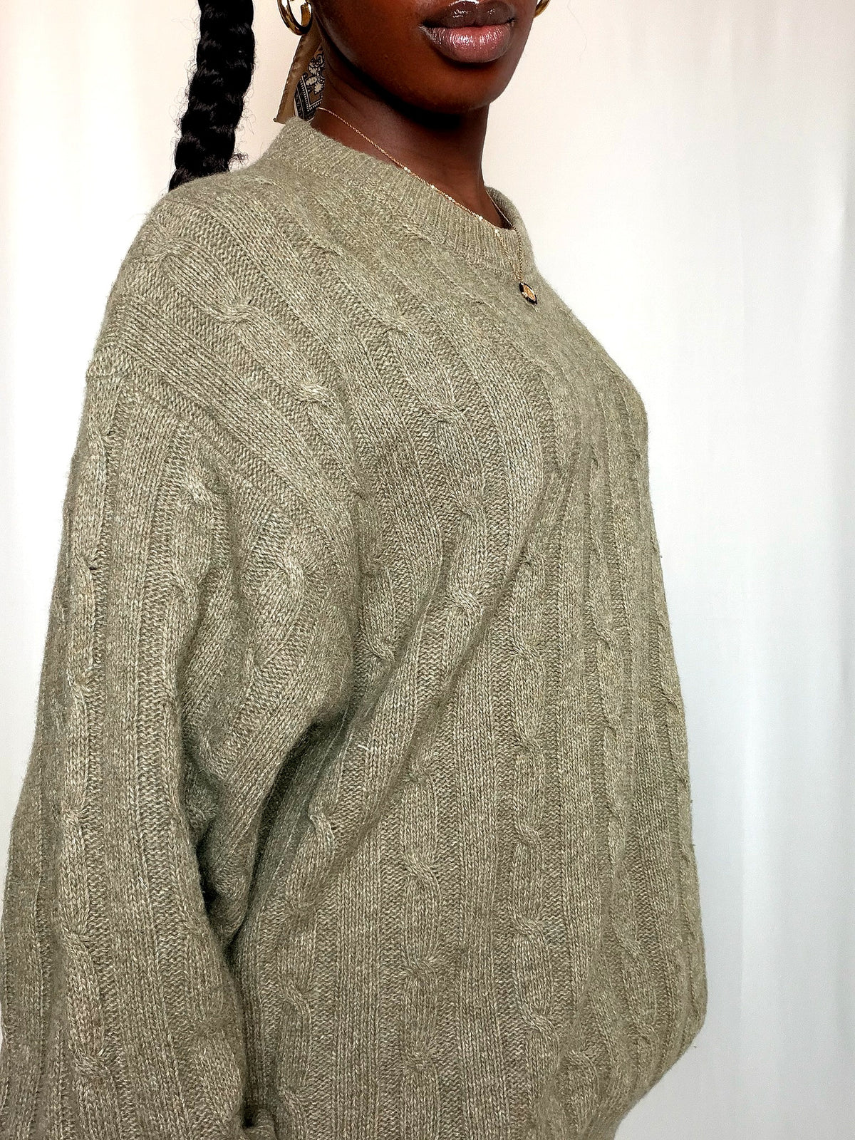Pull kaki XL vintage