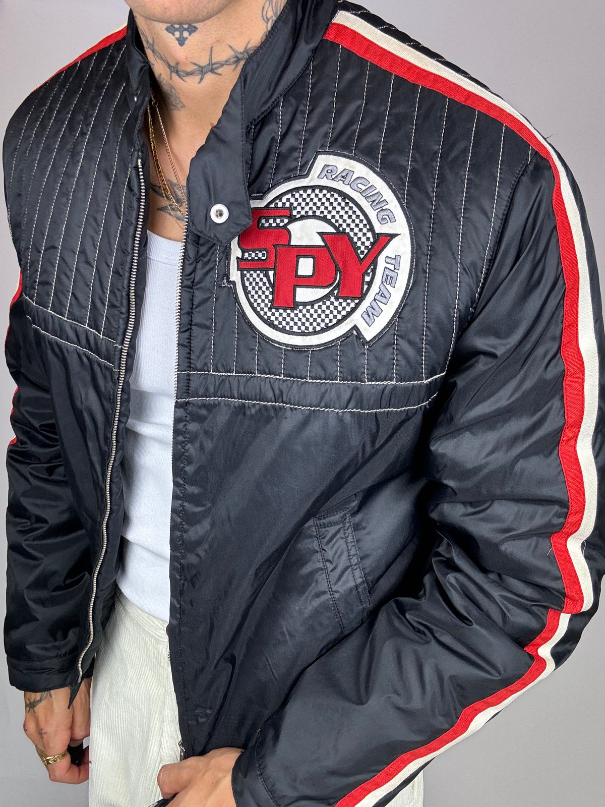 Vintage black and red Racing spy bomber 