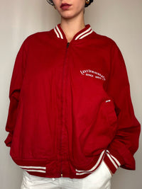 Jacket De Sport Rouge Levi's XL vintage