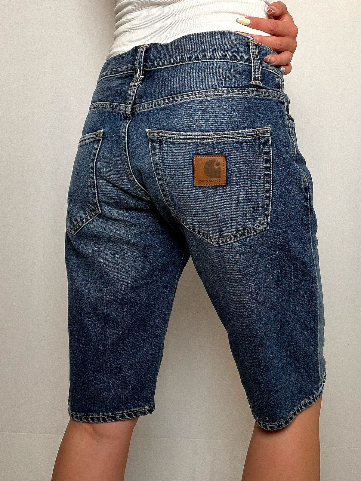 Short en jean Bleu Denim Carhartt M/L vintage