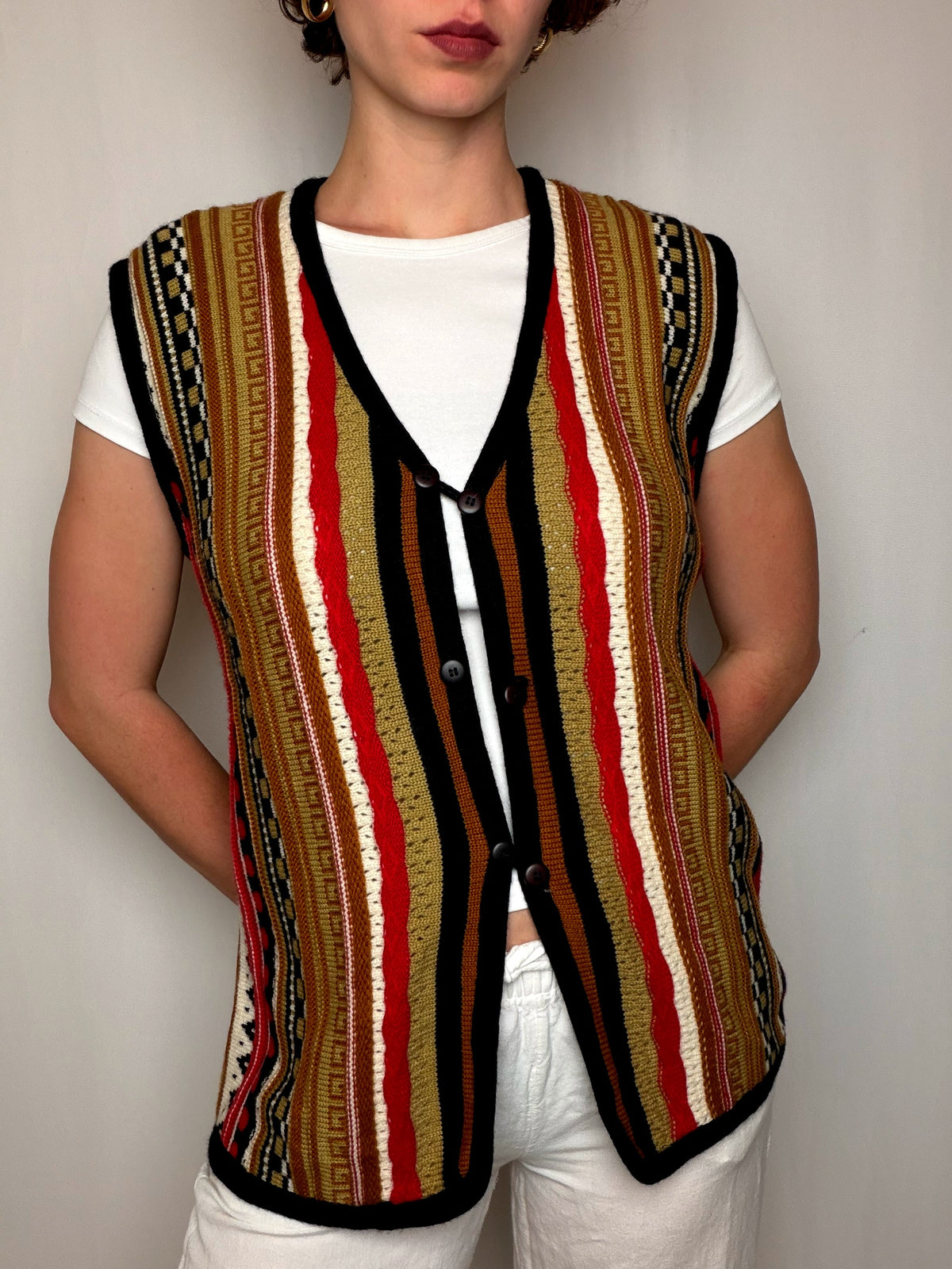 Gilet Multicolore L vintage