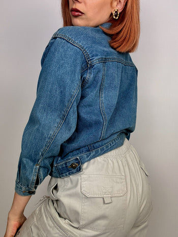 Vintage blaue Jeansjacke S