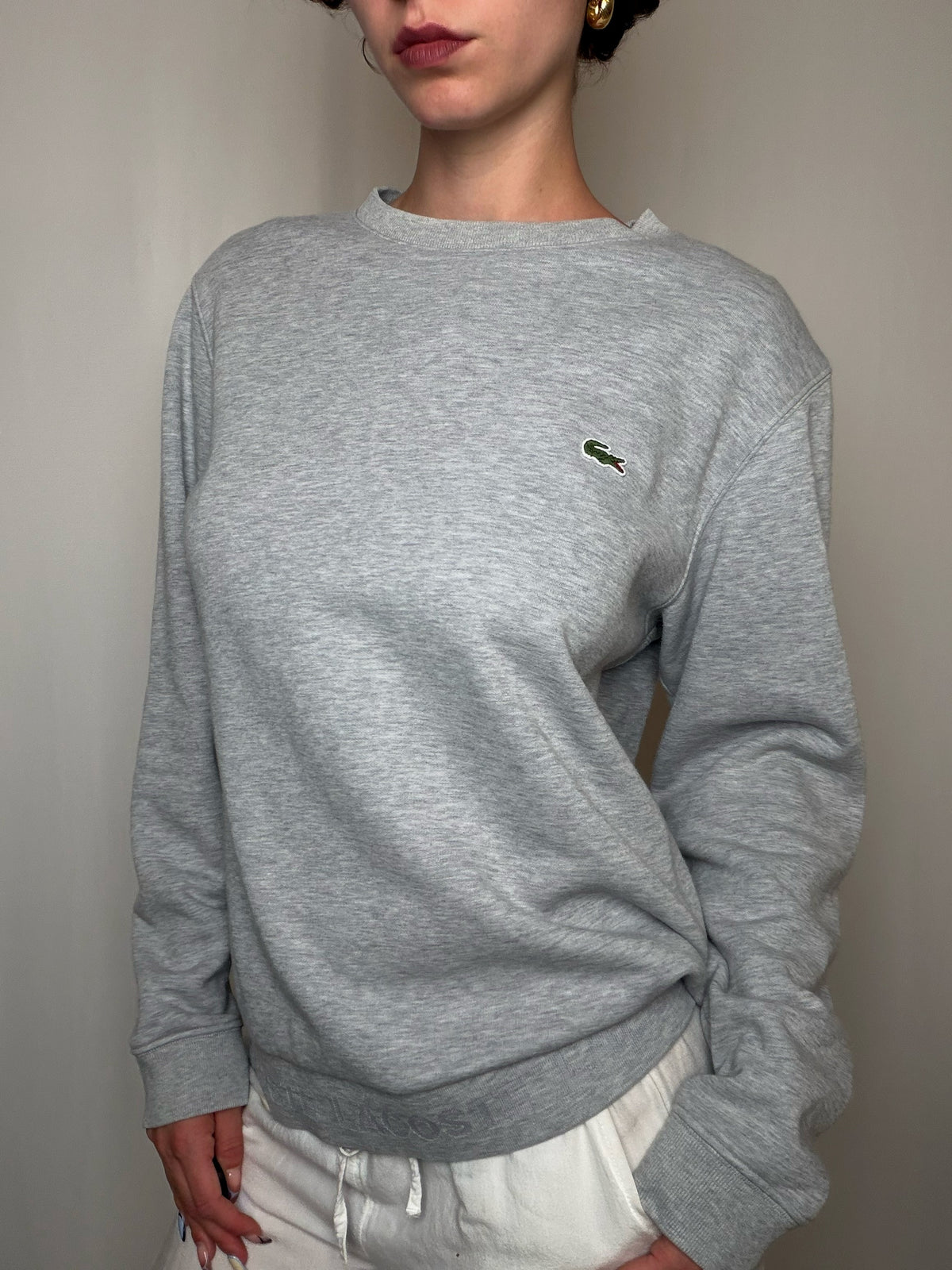 Sweat gris Lacoste M vintage
