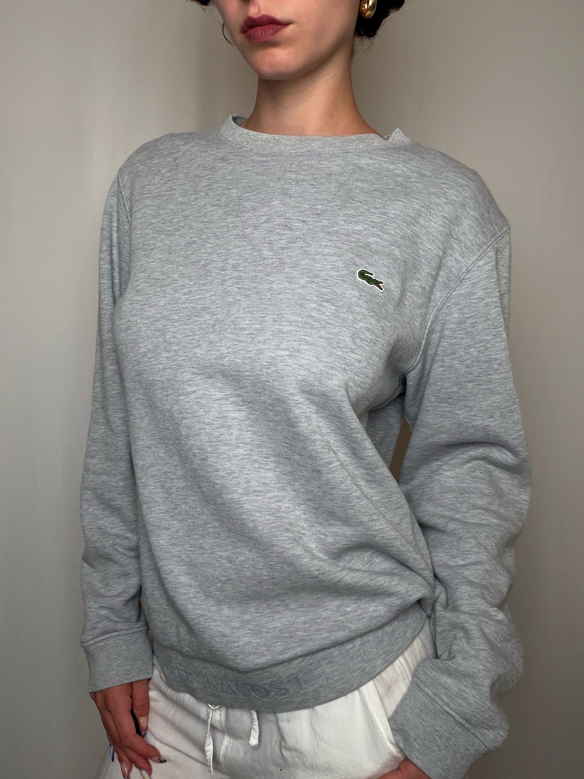 Sweat gris Lacoste M vintage