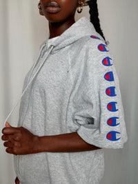 Jacket De Sport gris Champion L vintage
