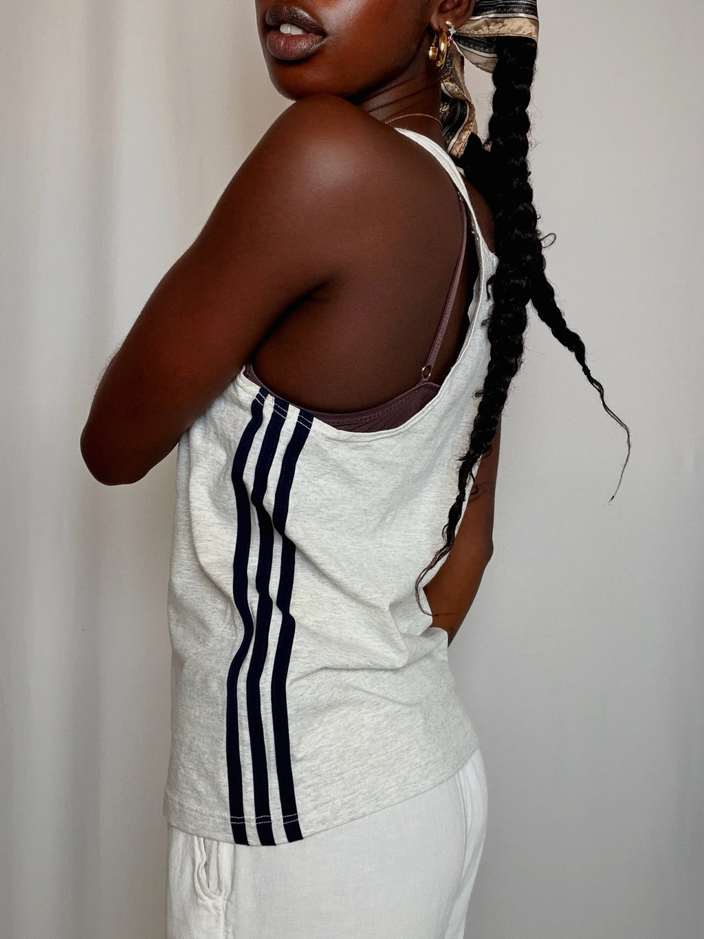 Tshirt gris chiné Adidas M/L vintage