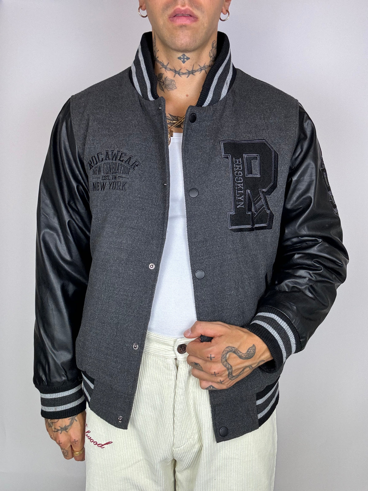 Vintage black bomber 