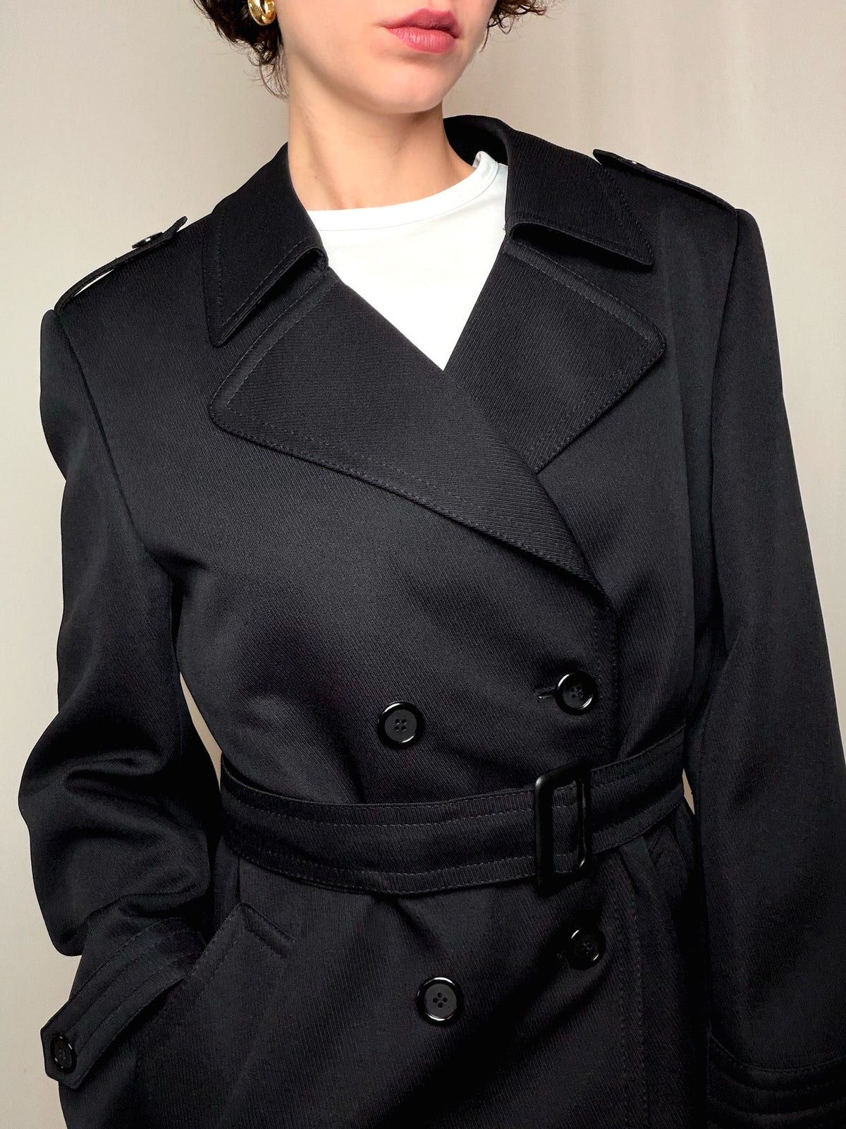 Manteau Noir L vintage