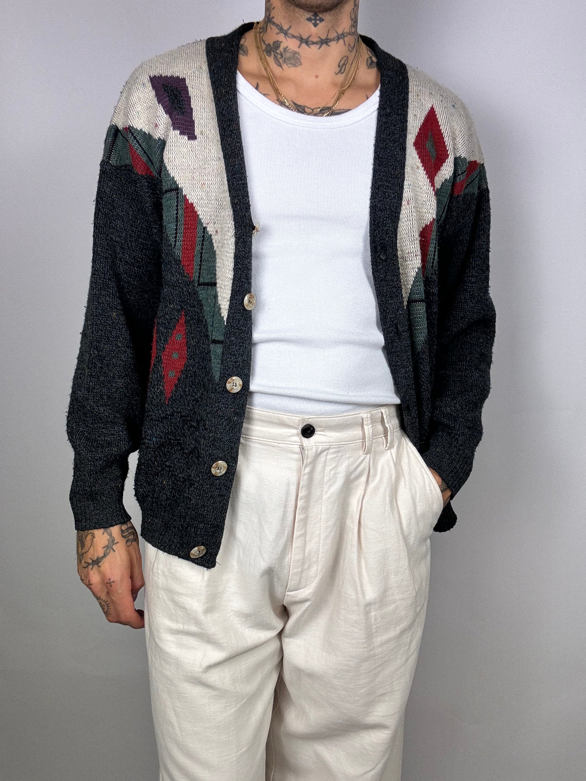 Vintage pattern cardigan