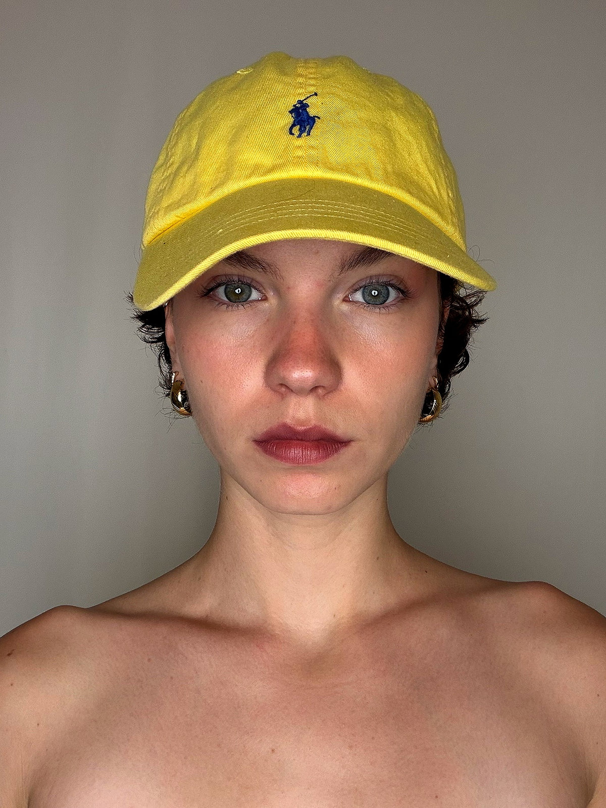 Casquette Jaune Polo Ralph Lauren ajustable vintage