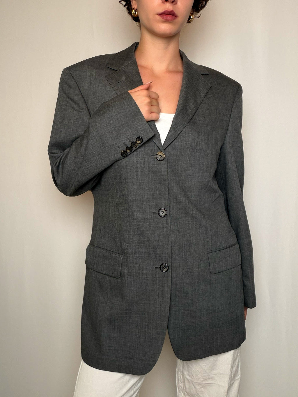 Blazer gris anthracite M vintage