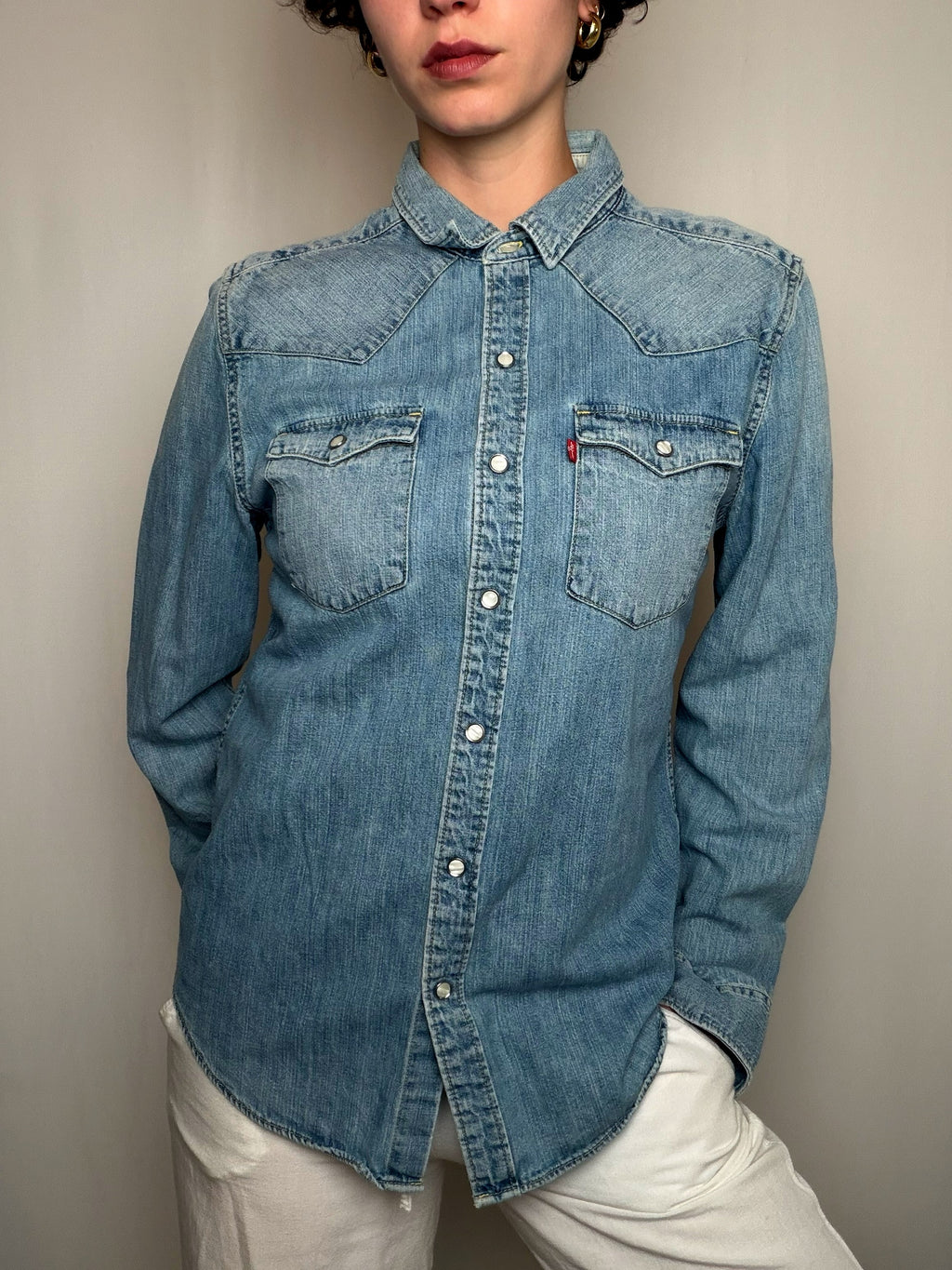 Chemise en jean bleu Levi's M vintage