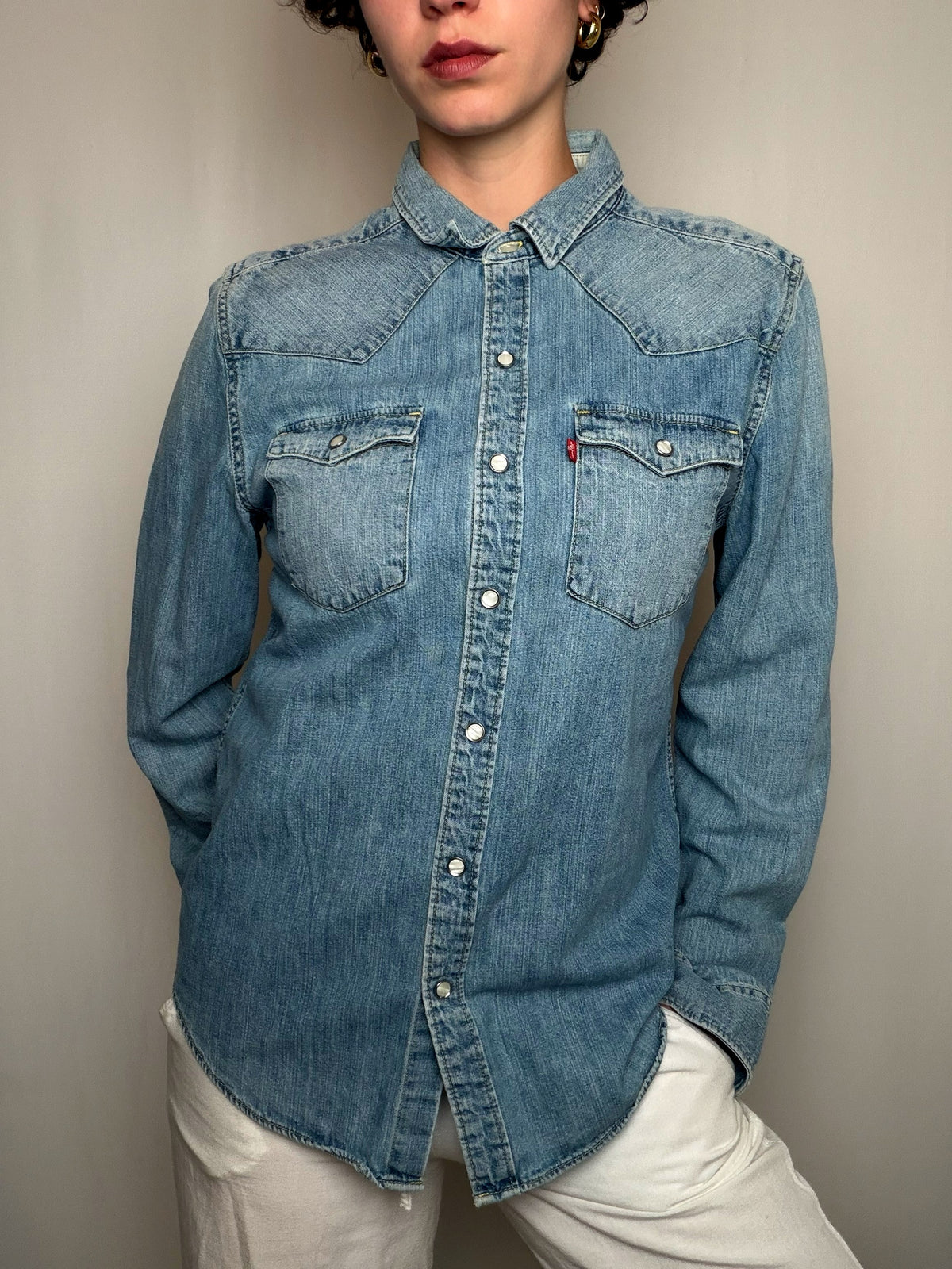 Chemise en jean bleu Levi's M vintage