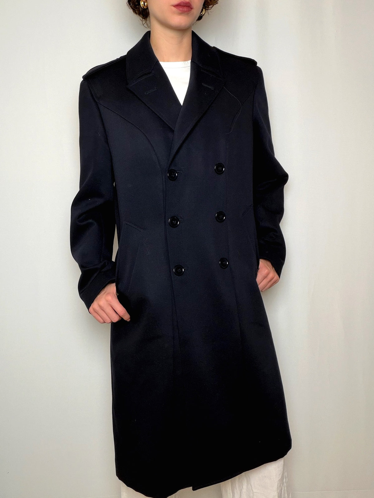 Manteau marine L vintage