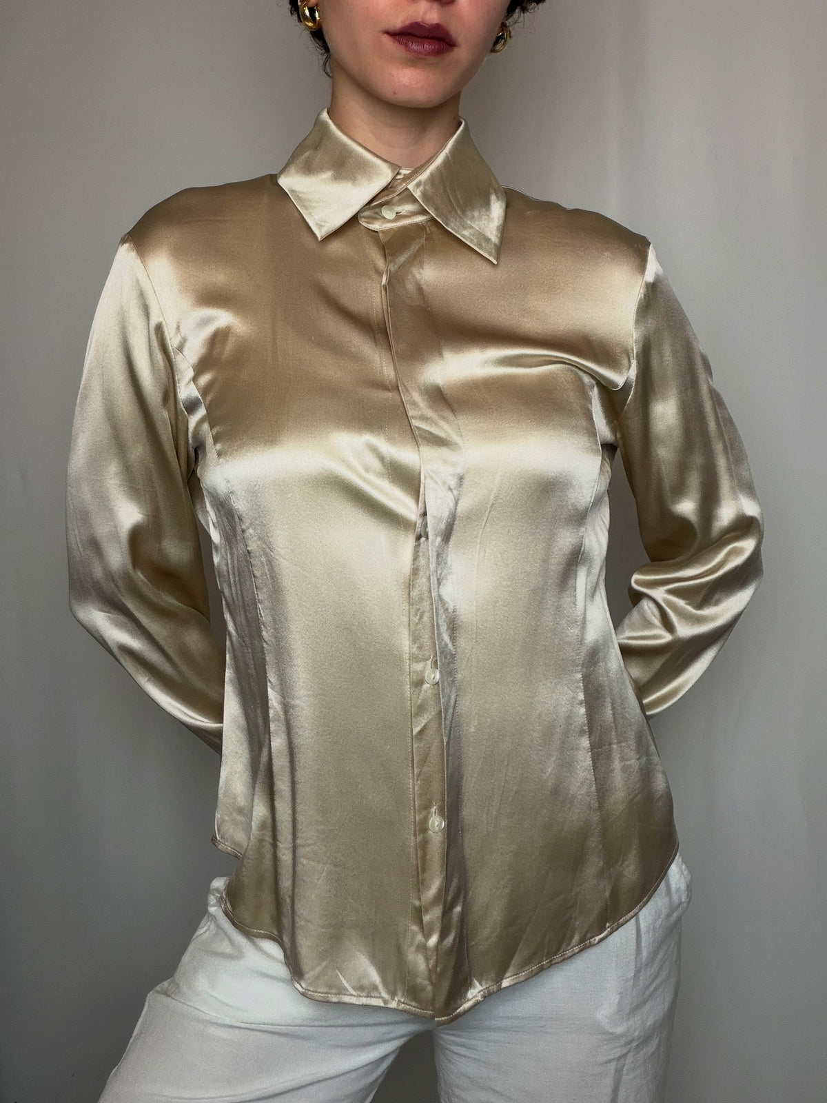 Chemise champagne M/L vintage