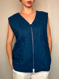 Gilet matelassé bleu M/L vintage