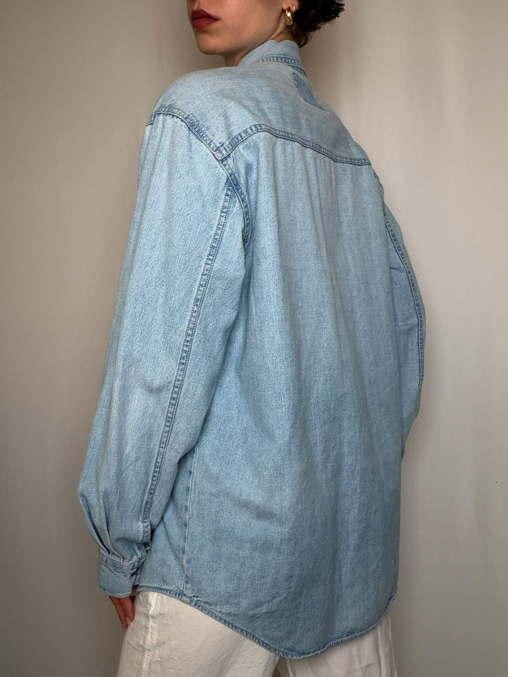 Chemise en jean oversized bleu clair Levi's M vintage