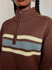 Pull Marron L vintage