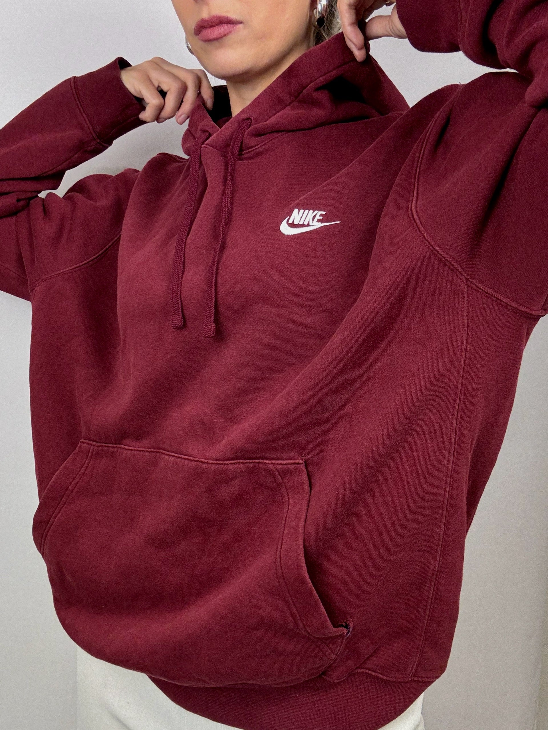 Nike burgundy hoodie