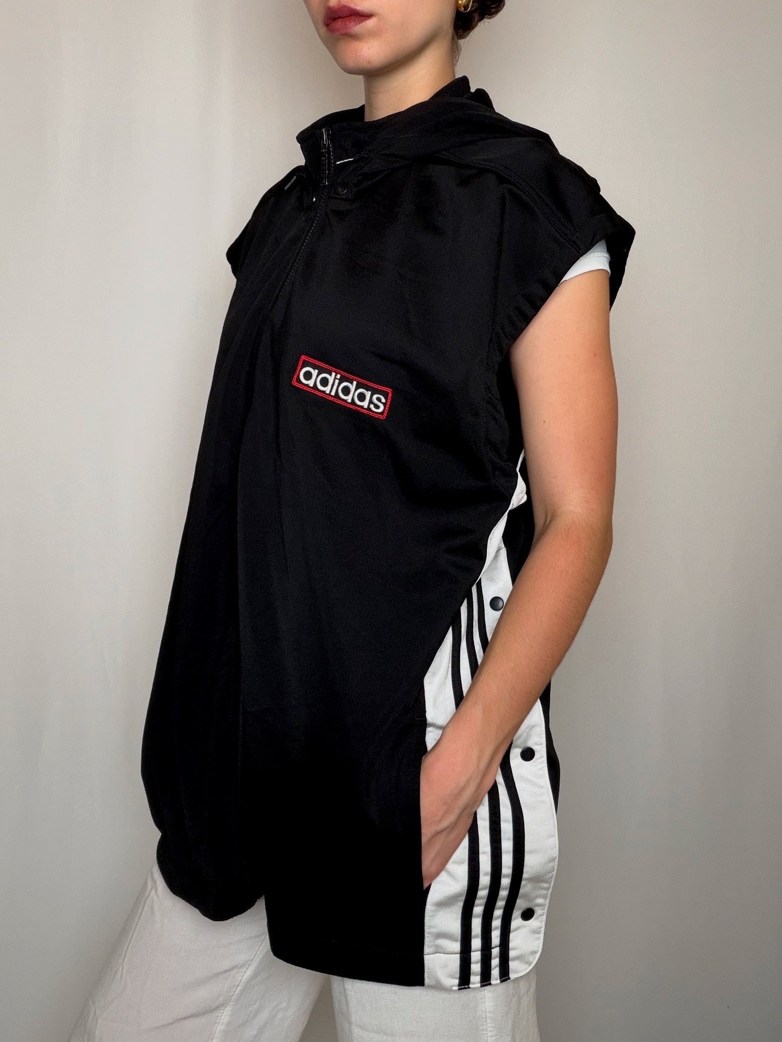Gilet noir Adidas XL vintage