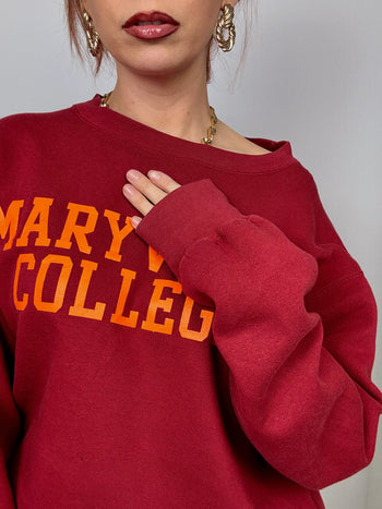 Campus roter Pullover Vintage S