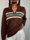 Pull Marron L vintage
